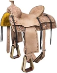 14" Western Ranch Saddle - Kirby Roper Royal King Roughout Leather. Fixed Price $581.16.