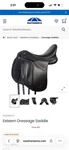 Collegiate Esteem Dressage Saddle Black Opti-fit Feature. Fixed Price $850.00.