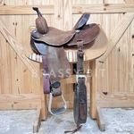 14" Double J Pozzi Pro Racer Barrel Saddle. Fixed Price $2992.50.