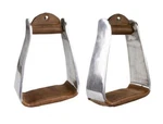 Tahoe Heavy Duty Aluminum Angled Barrel Stirrups For Western Saddles Pair Adult. Fixed Price $49.95.