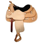 16", 17" Premium Leather Double Training Horse Saddle With Suede Seat. Fixed Price $495.00.