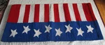 Tough Red, White And Blue Acrylic Saddle Blanket 32 1/2"X. Fixed Price $25.00.