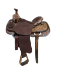 " New Scott Thomas Western Team Roping Saddle TR350-14.5. Fixed Price $2975.00.