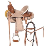 Kids Youth Children Miniature Pony Horse Saddle Leather Trail Western Tack Set. Fixed Price $259.00.
