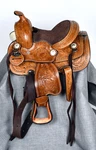 8" King Series Miniature Braden Trail Horse Saddle By Tough One KS-2638-33-8. Fixed Price $233.10.