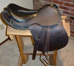 All-purpose Endurance Custom 17.5" Saddle W/ Open Gullet By Maker Hans Biglajzer. Fixed Price $1600.00.