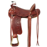Western Horse Wade Saddle Leather Ranch Roping Mahogany. Fixed Price $749.95.