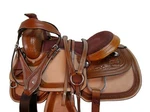 Western Trail Saddle Pro Pleasure Floral Tooled Leather Tack Set 15 16 17 18. Fixed Price $399.65.