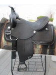 16 '' Black Abetta Western Trail Saddle Regular Qh Bars. Fixed Price $325.00.