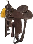 13" Western Saddle - Brisby Royal King Suede & Tooled Dark Oil Leather. Fixed Price $402.47.