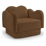 Bowery Hill Contemporary Solid Wood Frame Saddle Durable Velvet Chair. Fixed Price $790.47.