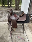 Simco Barrel Racing Saddle. Fixed Price $425.00.