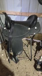 17 Abetta Gaited Comfort Western Trail Saddle Model # 20537-7BK Euc. Fixed Price $620.00.