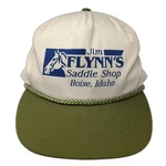 Otto 5 Panel Hat Beige Green Os Jim Flynns Saddle Shop Boise Idaho Horse Rope. Fixed Price $20.00.