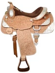 Double Western 16" Horse Show Saddle With Tons Of Silver!. Fixed Price $529.95.