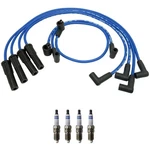 Ngk Wire Set And Bosch Double Platinum Spark Plugs Kit For Mustang Ranger L4. Fixed Price $84.95.