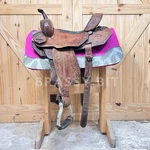 14" Double J Pozzi Pro Racer Barrel Saddle. Fixed Price $3524.50.