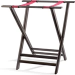 New Star Foodservice 20038 Mahogany Finish Solid Birchwood Tray Stand. Fixed Price $110.89.