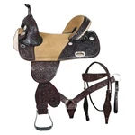 49HS Hilason Western Horse Saddle Treeless American Leather Trail Barrel. Fixed Price $799.95.