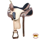 26HS Hilason Flex Tree Western Horse Saddle American Leather Trail Barrel. Fixed Price $749.95.