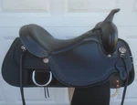 New 17" Circle Y High Horse Magnolia Lightweight Cordura & Leather Trail Saddle. Fixed Price $1195.00.
