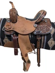 14.5" New Loredo Western Barrel Racing Saddle 1-1146. Fixed Price $2795.00.