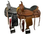 Western Trail Saddle Tooling Smooth Seat Full Qh 16" 17" Black Or Med Oil New. Fixed Price $410.00.