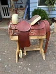 15 Billy Royal Western Saddle Rawhide, Handmade. Fixed Price $350.00.