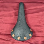 Selle San Marco Royal Black Leather Saddle Rino 28X16CM Nos SA9. Fixed Price $110.68.