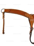 Western Breast Collar For Roping Barrel Racing Trail Horse Tooled Leather Tack. Fixed Price $59.95.