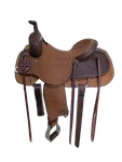 1-1301 15.5 Inch New Scott Thomas Western Ranch Cutting Saddle Fqhb. Fixed Price $2570.00.