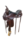 2-1350 15 Inch Used Circle Y Western Gillette Trail Saddle Wide Tree. Fixed Price $2438.99.