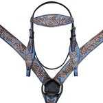 C--set Western Horse Headstall Breast Collar Tack American Leathe Hilason. Fixed Price $124.95.