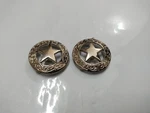6 Antique Star In Circle Concho For Western Horse Tack Saddle Free Ship.. Fixed Price $57.19.