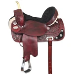 84HS Hilason Western Horse Treeless Trail Barrel American Leather Saddle. Fixed Price $749.95.