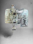 Horse Saddle Western Cowboy Style Belt Buckle Hebilla Vaquera Fina De Montura. Fixed Price $28.98.
