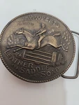Vtg 1970'S Belt Buckle Properts Leather Saddle Soap English Western J Purdy Rare. Fixed Price $29.99.