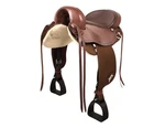 Abetta Western Saddle Trekker Endurance Leather 16 Brown 20710. Fixed Price $1425.00.