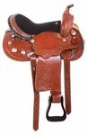 Western Barrel Racing Saddle Hand Carved Silver Show Leather Horse Tack 10" -18". Fixed Price $421.42.
