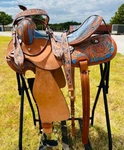 Kids Adults Western Horse Barrel Saddle Floral Tooled Free Tackset Shipping. Fixed Price $329.99.