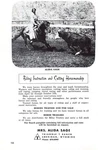 Alida Sage Cutting Trainer Triangle Ranch Sheridan Wy 5" X 8" Vtg Mag Print Ad. Fixed Price $19.95.
