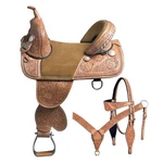 49HS Hilason Treeless Western Trail Barrel Racing American Leather Saddle With. Fixed Price $799.95.