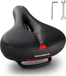 Rockbros Comfort Bike Seat Cushion Wide Memory Foam Padded Saddle With Reflect. Fixed Price $19.99.