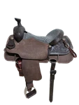 2-1412 17 Inch Used Circle Y Mesquite Western Team Roping Saddle Wide Tree. Fixed Price $3550.00.