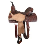 Double Classic Stitch Desert Lace Barrel Horse Saddle - 15 Inch. Fixed Price $386.00.