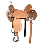 54HS Flex Tree Western Horse Saddle In American Leather Barrel Trail Hilason. Fixed Price $749.95.