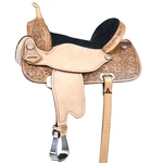 46HS Western Horse Saddle Hilason In American Leather Flex Tree Barrel Trail. Fixed Price $749.95.