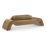 Bowery Hill Contemporary Solid Wood Inner Frame Saddle Durable Velvet Sofa. Fixed Price $1436.29.