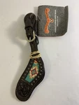 Circle Of Yoakum Bead Inlay Floral Western Spur Straps X0716-T001 New. Fixed Price $30.90.