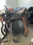 New! 17" Wintec Full Quarter Horse Synthetic Saddle Code: 243347. Fixed Price $550.00.
